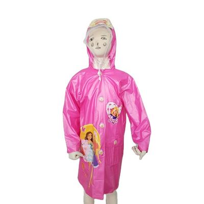 0.18mm Kids Long Rain Jacket , Reusable boys lightweight waterproof coat