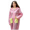 Pink Rains Transparent Hooded Coat 106*57*78cm Windproof Reusable