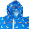 SGS Approved Lined Kids Raincoat Zipper With Polyester Reflective Material