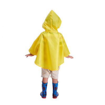 OEM Polyester Raincoat , Clear Childrens Yellow Raincoat 500*800mm