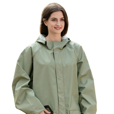 Unisex PU Coated Raincoat Reappliable Multi Event 75cm Waterproof