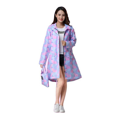 lightweight Adults Rain Coats 0.5mm Thickness CPE Material patterns Customizable