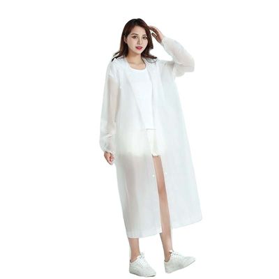 ODM Transparent Raincoat Womens , Adult Yellow Raincoat Foldable Odorless