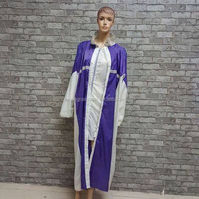 SGS Approved Ladies Pu Raincoats , Multievent Long Waterproof Raincoat Womens