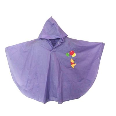 PVC Waterproof Kids Raincoat , ODM Kids Poncho Raincoat Unisex