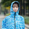 Lightweight Womens Pu Raincoat Multipattern 0.1mm Thickness Camouflage