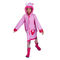 Cartoon Printed Girls Pink Waterproof Coat Wearproof Dustproof Nontoxic
