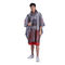 0.2mm Plus Size Waterproof Coat , TPU Fabric waterproof cape with hood