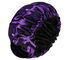 SGS Satin Sleep Bonnet , 32cm Large Satin Bonnet For Natural Hair Bilayer