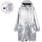 PU Womens Waterproof Coats With Hoods poncho 0.5mm Thickness