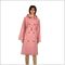 BSCI EVA Lightweight Raincoat , Eco friendly red raincoat with hood Reusable
