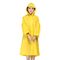 ODM Transparent Raincoat Womens , Adult Yellow Raincoat Foldable Odorless