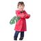 Yellow PU Waterproof Kids Raincoat with hood Breathable OEM Available