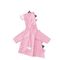 Pink Waterproof Kids Raincoat 0.12 mm Thcikness Reusable PU coating