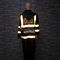 reflective Police Raincoat With Hood 0.15mm Thickness Multiapplication