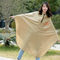 reusable long rain poncho with hood Hiking TPU Fabric For Unisex