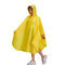 Custom Print Reflective Rain Poncho Yellow Waterproof Adult Raincoat