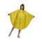 Custom Yellow Raincoat Reusable Polyester Waterproof Rain Poncho