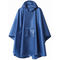 ODM Polyester Raincoat , Foldable travel rain poncho with Clear front pocket