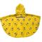 0.15mm Thickness Waterproof Poncho With Sleeves Multiapplication Yellow