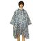 Waterproof Reusable Custom Bicycle Camouflage Polyester Rain Poncho For Adults