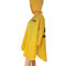Waterproof  TPU Raincoat , All Season Yellow Poncho Raincoat Climbing