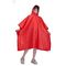 Multiapplication red rain poncho with hood waterproof TPU Material