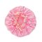 Satin Lined PEVA Shower Cap Multifunction Dual Layer Pastoral Style